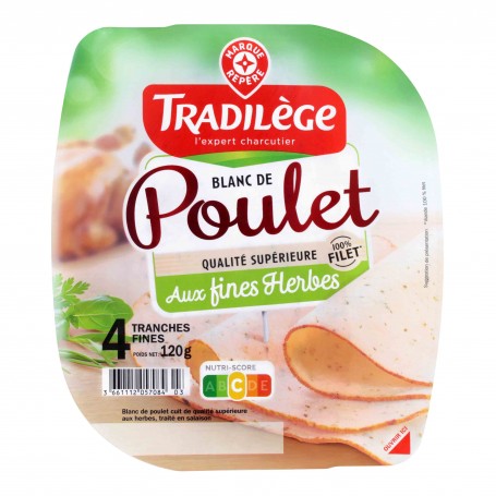 BLANC DE POULET AUX HERBES 4T