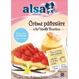 Préparation Crème Pâtissière à Froid Vanille alsa 125g