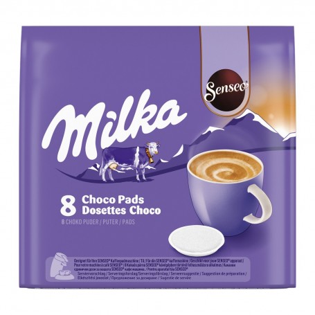 SENSEO MILKA CHOCOLATE CHOCOLAT EN DOSETTES X 8 - 112 GR