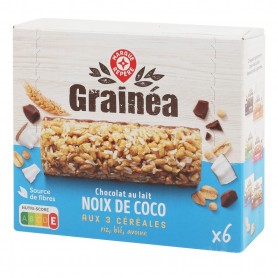 BARRES CEREALES CHOC LAIT/COCO 126G(1061635)