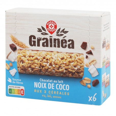 BARRES CEREALES CHOC LAIT/COCO 126G(1061635)