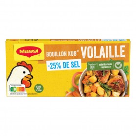 MAGGI Bouillon KUB Volaille Réduit en sel de -25% 120g