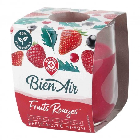BOUGIE FRUITS ROUGES 30H(1066591)
