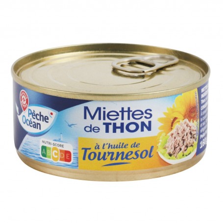 MIETTES THON HUILE 1/5 160G PECHE OCEAN