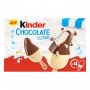 Glace bâtonnet KINDER CHOCOLAT au lait, double enrobage lait chocolat x4 - 152g