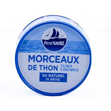 Morceaux de thon naturel - PETIT NAVIRE - 160g