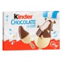 Glace bâtonnet KINDER CHOCOLAT au lait, double enrobage lait chocolat x4 - 152g