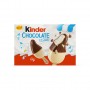 Glace bâtonnet KINDER CHOCOLAT au lait, double enrobage lait chocolat x4 - 152g