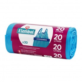 SACS POUBELLE A POIGNEES 20LX30 ELEMBAL