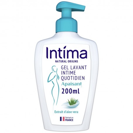 Intima Gel Hygiène Intime Femme Apaisant Aloe Vera 200ml