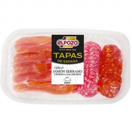 TAPAS MIX 120 GR (jambon Serrano - chorizo - saucisson)