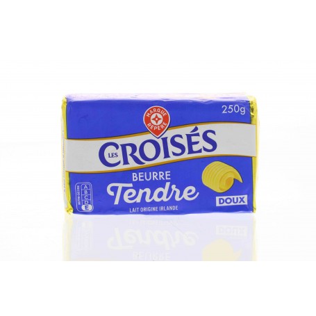 BEURRE TENDRE DOUX 82%MG 250G LES CROISES