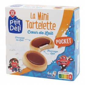 Mini tartelette choco fourre lait 225g P'TIT DELI