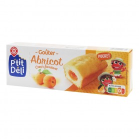 Gateaux fourres abricot x7 196g P'tit deli