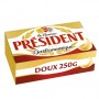 PRESIDENT BEURRE GASTRONOMIQUE DOUX 82%MG PLAQUETTE 250G