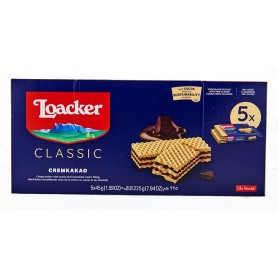 Gaufrettes croustillantes chocolat - Loacker - 5x45g