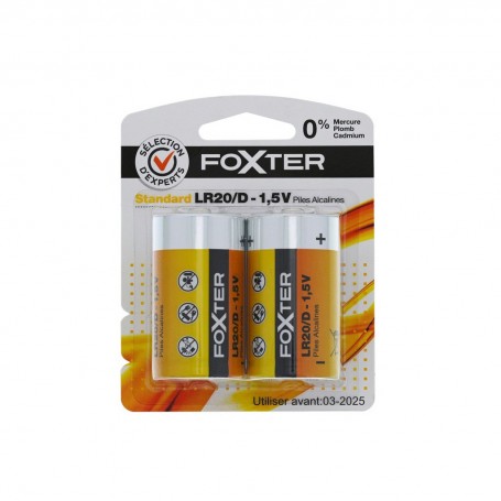 PILES ALCA LR20 X2 FOXTER