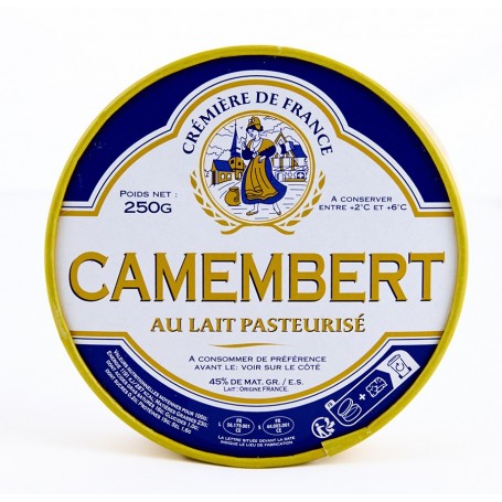 Camembert au lait pasteurisé - CREMIERE DE FRANCE - 250g