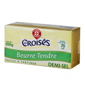 BEURRE TENDRE 1/2 SEL 80%MG 250G(1051341)