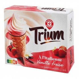 CONES A L'ITALIENNE FRAISE X4 286G(1064182)