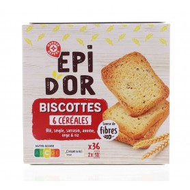 BISCOTTES 6 CEREALES X36 300G(1026141)