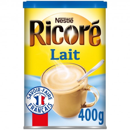 RICORE au Lait, Café  Chicorée, Boîte 400g