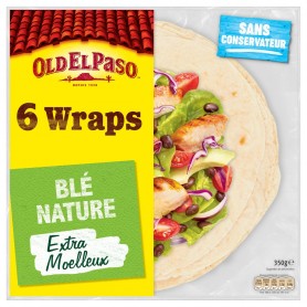 Old El Paso Wraps De Ble Nature 350g