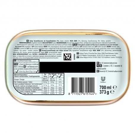 Carte D'Or Les Essentiels Glace Crème Glacée Caramel Fleur Sel 700ml