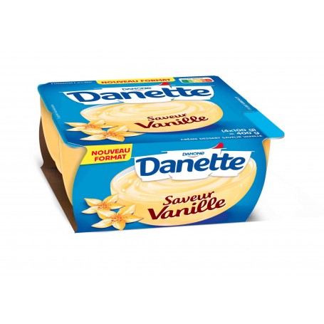 Danette vanille x4 - DANONE - 400g