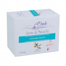 LA CIGALE SAVON DE MARSEILLE AMANDE 4X100G