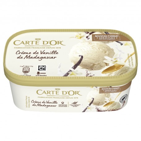 Carte D'Or Les Essentiels Glace Crème Glacée Crème de Vanille 700ml