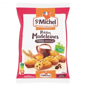 041014 - ST MICHEL - PETITES MADELEINES PÉPITES DE CHOCOLAT - LE PAQUET DE 400G