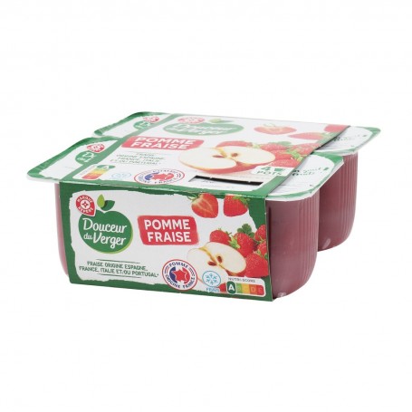 DESSERT DE FRUITS POMME FRAISE X4(1061984)