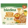 BLEDINA COUPELLES FRUITS Pommes Poires Mandarines 4x100g Dès 8 Mois