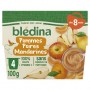 BLEDINA COUPELLES FRUITS Pommes Poires Mandarines 4x100g Dès 8 Mois