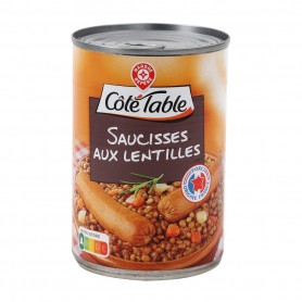 SAUCISSES LENTILLES 420G COTE TABLE