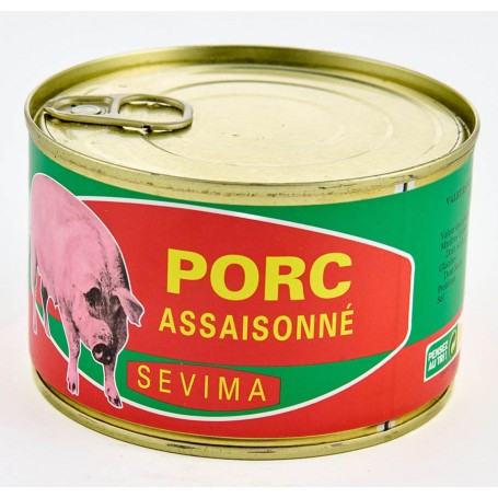 Boîte de Porc assaisonné - SEVIMA - 405g