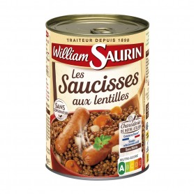 WILLIAM-SAURIN- SAUCISSES LENTILLES 420g