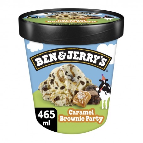 Ben  Jerry's Glace en Pot Caramel Brownie Party 465ml