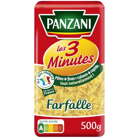 PANZANI FARFALLES 3 MINUTES 500G