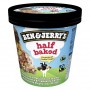 Ben  Jerry's Glace en Pot Chocolat, Vanille  Cookie Half Baked 465ml