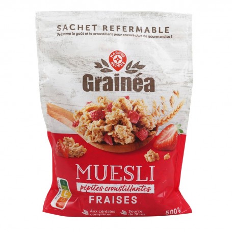 MUESLI CROUSTILLANT FRAISES 500G(1061354)