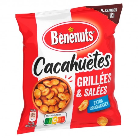 Bénénuts Cacahuètes grillées  salées 410 g