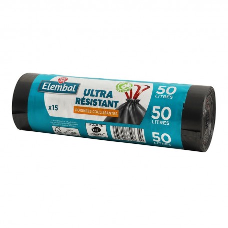 SACS POUBELLE ULTRA-RESIST 50LX15(1062363)