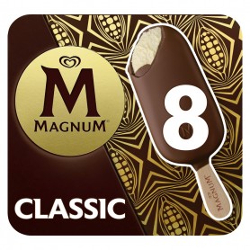 Magnum Glace Bâtonnet Vanille  Chocolat Classic 8x100ml