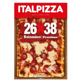 ITALPIZZA - PIZZA 26X38 SALAMINO E PROVOLONE 525g