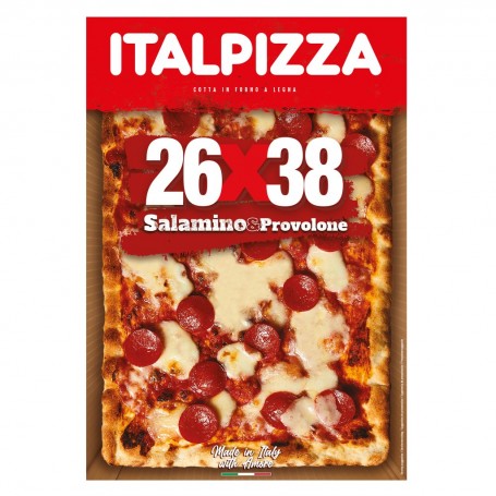 ITALPIZZA - PIZZA 26X38 SALAMINO E PROVOLONE 525g