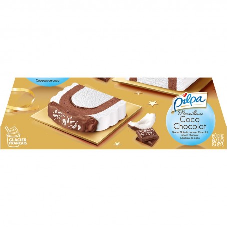 Bûche Pilpa Coco Chocolat