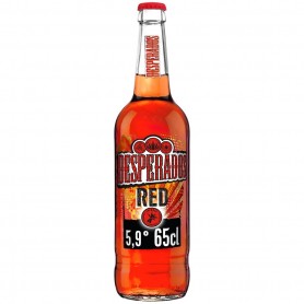 Desperados Red - Bière aromatisée Cachaça, Frts rgs, Guarana - 65cl - 5,9