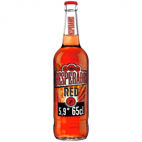 Desperados Red - Bière aromatisée Cachaça, Frts rgs, Guarana - 65cl - 5,9